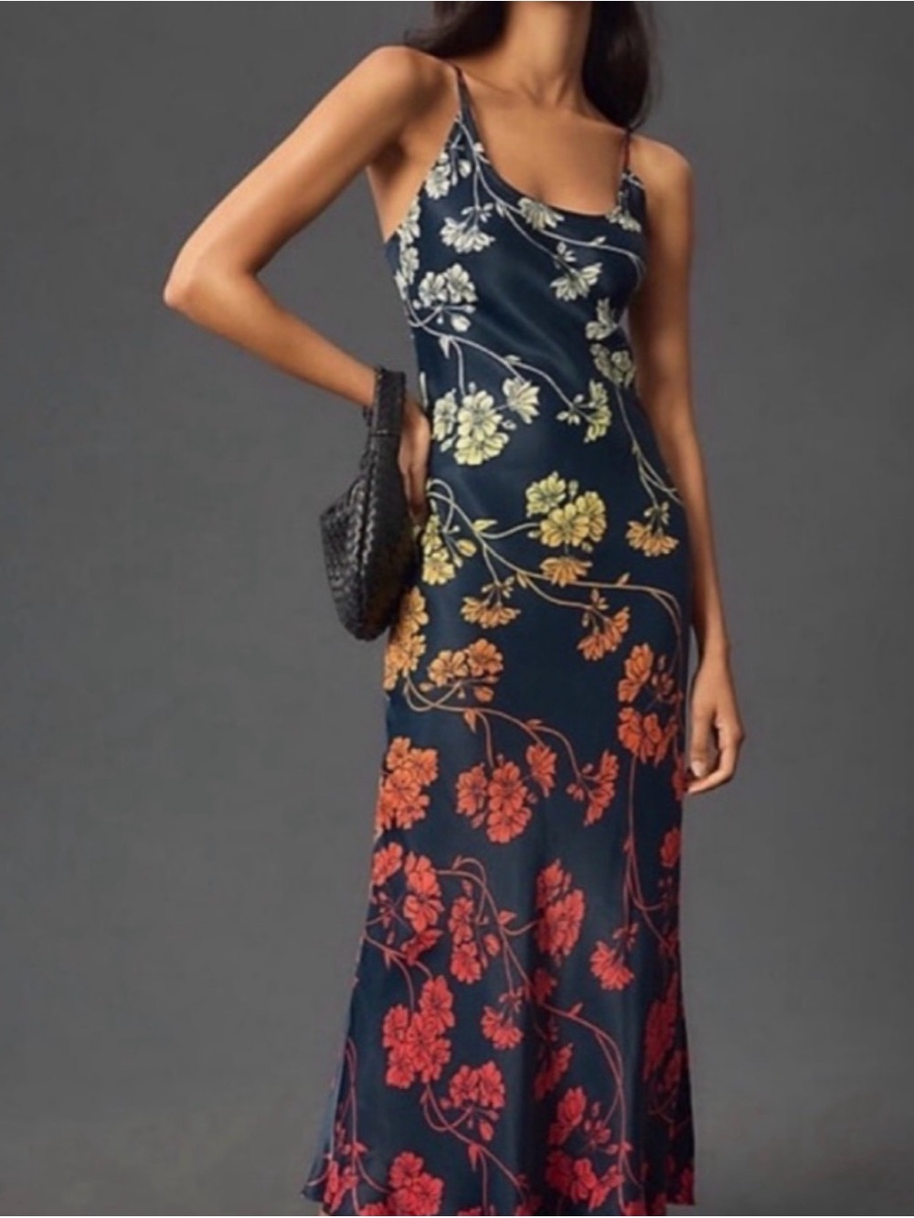 NWT Anthropologie Satin Ombre Slip Dress